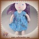 CARREBLANC SOS DOUDOU POUPEE REINE FEE ROBE BLEU