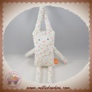 DPAM SOS DOUDOU LAPIN BLANC ROND ORANGE ROUGE BLEU