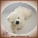 HISTOIRE D'OURS SOS DOUDOU OURS POLAIRE ALLONGE BLANC