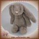 JELLYCAT SOS DOUDOU LAPIN GRIS FONCE 18 cm