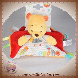 DISNEY SOS DOUDOU WINNIE L'OURSON PLAT ROUGE POOH OISEAU