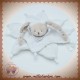 DOUDOU ET COMPAGNIE SOS LAPIN GRIS PLAT BLANC ETOILE CELESTE DC2398