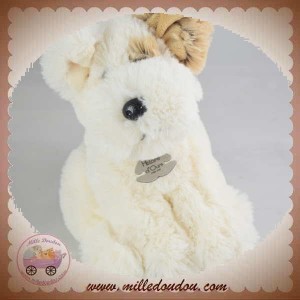 HISTOIRE D'OURS SOS DOUDOU CHIEN BROWNIE A POIL BLANC MARRON HO2332