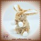 HISTOIRE D'OURS SOS DOUDOU LAPIN CHINE ROUX MARRON BLANC HO2033