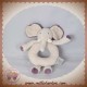 MOULIN ROTY SOS DOUDOU ELEPHANT HOCHET GRIS VIOLET