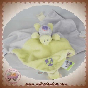 NOUKIE'S SOS DOUDOU TORTUE YVAN PLAT VERT GRIS ATTACHE TETINE