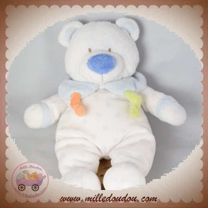 GIPSY SOS DOUDOU OURS BLANC ROND BLEU