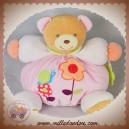 KALOO SOS DOUDOU OURS BOULE ROSE ESCARGOT FLEURS DENTITION