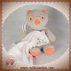 SUCRE D'ORGE SOS DOUDOU ECUREUIL GRIS ORANGE CAJOU MOUCHOIR