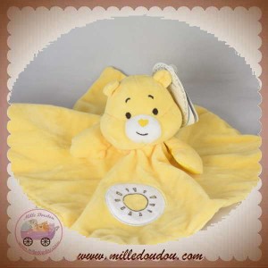 CARE BEARS SOS DOUDOU OURS BISOUNOURS PLAT JAUNE SOLEIL