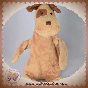 HISTOIRE D'OURS SOS DOUDOU GRAND CHIEN MARIONNETTE MARRON