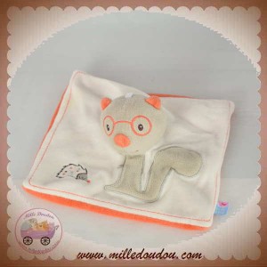 SUCRE D'ORGE SOS DOUDOU ECUREUIL PLAT GRIS ORANGE