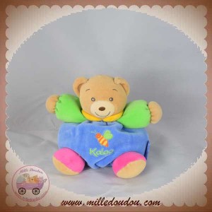 KALOO DOUDOU OURS BOULE BLEU ABEILLE