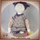 MOULIN ROTY SOS DOUDOU POUPEE CONSTANCE LES PARISIENNES ROBE FLEURS PRUNE