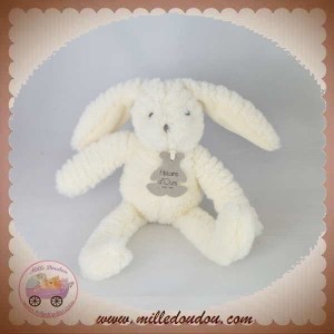 HISTOIRE D'OURS SOS DOUDOU LAPIN ECRU BOUCLETTE HO2643 SWEETY