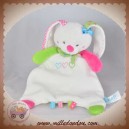 LIEF SOS DOUDOU PLAT BLANC COEUR ROSE VERT