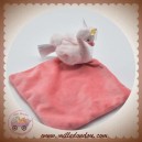 TEX SOS DOUDOU FLAMANT ROSE MOUCHOIR LITTLE PRECIOUS