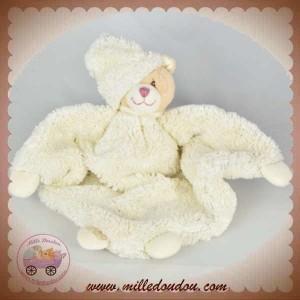 BUKOWSKI SWEDEN SOS DOUDOU OURS BEIGE PLAT PLUME BLANC NEZ ROSE