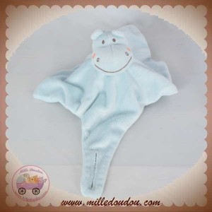 BEBE 9 SOS DOUDOU HIPPOPTAME PLAT BLEU