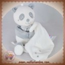 SUCRE D'ORGE SOS DOUDOU OURS PANDA BLANC GRIS MOUCHOIR