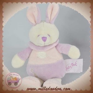 BABYNAT SOS DOUDOU LAPIN MUSICAL VIOLET MAUVE 15 CM