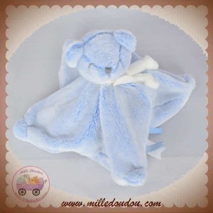 DOUDOU ET COMPAGNIE SOS OURS J'AIME MON DOUDOU PLAT BLEU DC3161