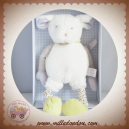 DOUDOU ET COMPAGNIE SOS OURS SOURIS FOURRURE BLANC JAMBES FEUILLES LES CHOUPIDOUX DC2767