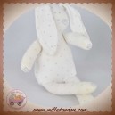 PETIT BATEAU SOS DOUDOU LAPIN TISSU BLANC ETOILES GRISES