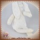 PETIT BATEAU SOS DOUDOU LAPIN TISSU BLANC ETOILES GRISES