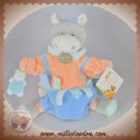 DOUDOU ET COMPAGNIE SOS ANE GRIS MARIONNETTE ORANGE BLEU NATHAN DC2348