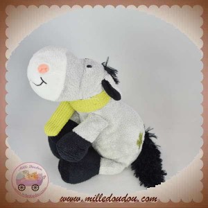 HAPPY HORSE SOS DOUDOU CHEVAL GRIS TREFFE ECHARPE