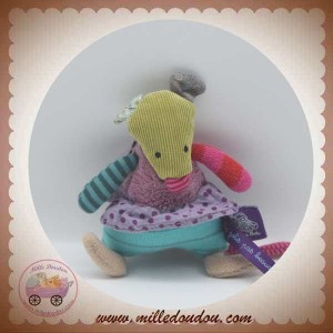 MOULIN ROTY DOUDOU SOURIS VERT PRUNE JUPE LES JOLIS PAS BEAUX SOS