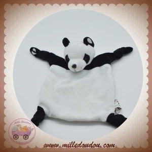 YUKIPANDA SOS DOUDOU PANDA PLAT NOIR BLANC NOEUD