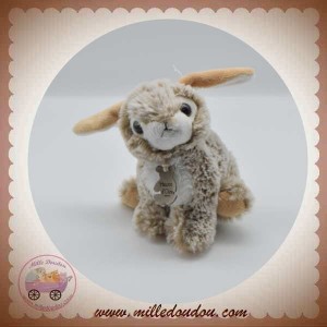 HISTOIRE D'OURS SOS DOUDOU LAPIN BLANC REFLET MARRON BEIGE ASSIS