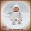 COROLLE SOS DOUDOU POUPEE GRIS ROBE BLANCHE ETOILE