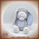 MOTS D'ENFANTS SOS DOUDOU OURS BLANC CORPS GRIS FLUORESCENT BLEU