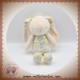 KLORANE SOS DOUDOU LAPIN ECRU VENTRE BLEU ET JAUNE