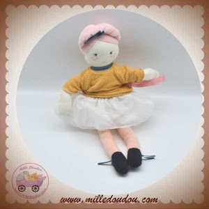 MOULIN ROTY SOS DOUDOU POUPEE ELOISE LES PARISIENNES HAUT JAUNE JUPE