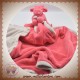 NOUKIE'S SOS DOUDOU VACHE ROSE GRAND MOUCHOIR