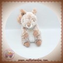 HISTOIRE D'OURS SOS DOUDOU ECUREUIL MARRON BLANC CHINE 20 CM