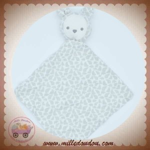 OKAIDI OBAIBI SOS DOUDOU  LAPIN PLAT MOTIF OURS GRIS