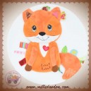 LABEL SOS DOUDOU RENARD PLAT ORANGE ROUX ETIQUETTES