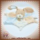 BABYNAT BABY NAT DOUDOU LAPIN PLAT ETOILE BLEU ECRU MIAM