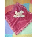 MAXITA SOS DOUDOU SOURIS BEIGE CORPS PLAT ROSE