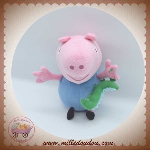 Peppa Pig - Doudou plat cochon rose renard 22 cm