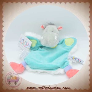 DOUDOU ET COMPAGNIE SOS HIPPOPOTAME VERT TROPI COOL MARIONNETTE