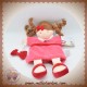 SOS DOUDOU ET COMPAGNIE POUPEE FILLE ROSE MELLE FRAMBOISE DC2352 MARIONNETTE