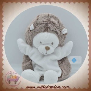 Doudou mouchoir hérisson Gaston gris blanc escargot Baby Nat d'occasion