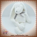 DIMPEL SOS DOUDOU LAPIN BLANC NOEUD SATIN GRIS NEELA