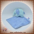 SUCRE D'ORGE SOS DOUDOU ELEPHANT VERT MOUCHOIR PLAT BLEU OISEAU